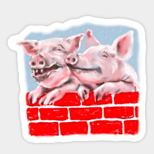 Playful Piggies Sticker